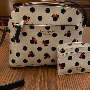 Kate Spade Minnie mouse cross body bag with wallet